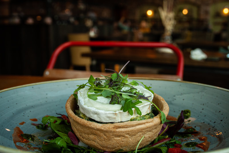 Olive Tree Restaurant, Goats cheese pastry dish, 
Wildlands, Galway.
Food photography by Fitzpatrick Creative