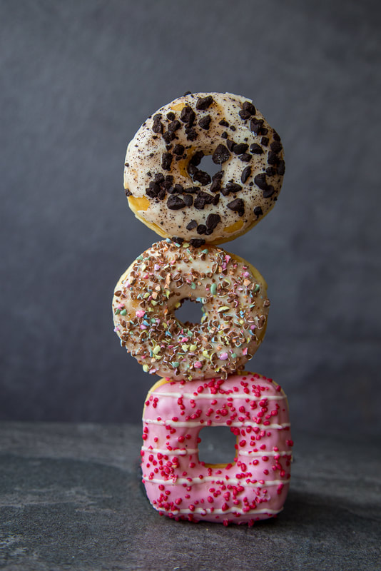 food photography, restaurant photography, donuts, Galway photographer