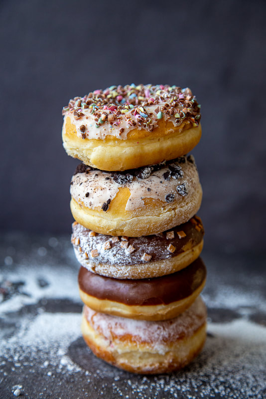 food photography, restaurant photography, donuts, Galway photographer