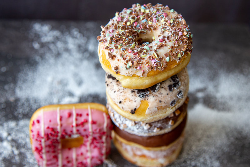 food photography, restaurant photography, donuts, Galway photographer