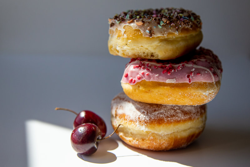 food photography, restaurant photography, donuts, Galway photographer